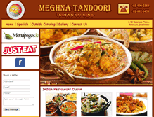 Tablet Screenshot of meghnarestaurant.com